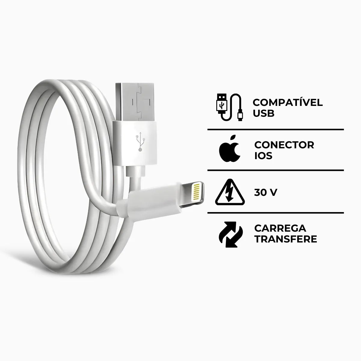 Cabo Para IPhone Conector USB